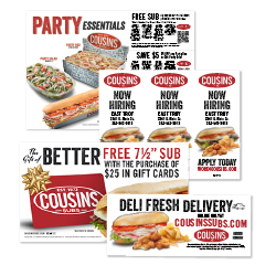 Cousins Subs-Print Marketing